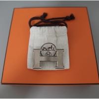 ราคา ขาย เข็มขัด Hermes หัวตัว H สีเงินด้าน สายสีดำ เทา ขนาด 90 (8637869082)