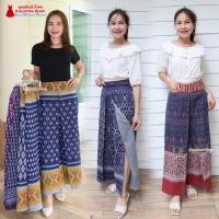 ราคา 11E-01 กางเกงผ้าไทย ทรงแพนเค้ก เอว27-46 นิ้ว กางเกงผ้าฝ้ายพิมพ์ลาย กางเกงแพนเค้ก มีกระเป๋าซ่อน (43358899568)