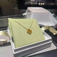 ราคา Pendants Van Cleef Alhambra สีเหลืองทราย มีลูกปัดรูปรหัสสี่ใบกลมทองคำขาว 18K (41478213421)