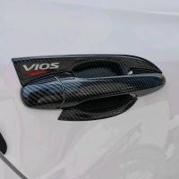 ราคา สําหรับ TOYOTA VIOS 2019-2025 รูปแบบคาร์บอนไฟเบอร์รถประตูฝาครอบชาม,NEW VIOS มือจับประตูชาม trim (26167840912)