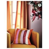 ราคา IKEA VATTENVÄN วัทเทนแวน ปลอกหมอนอิง, ชมพู/ลายทาง, 50x50 ซม. (29689587778)
