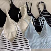 ราคา ชุดชั้นในหน้าอกเด็กหญิงแผ่นหน้าอกแบบหนึ่งชิ้น สีแดงระเบิดป้องกันการส่องแสงนักเรียนลายเส้นสีทึบเสื้อกั๊กขนาดเล็กบาง ✨Lzboi-19.th✨ (54904961813)