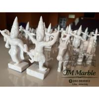 ราคา ชุดไหว้ศาล /หินอ่อน นางรำ ช้าง ม้า (51703236033)