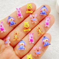 ราคา 50ชิ้นใหม่น่ารักมินิการ์ตูนกระต่าย,เสือ,หมีน้อยรูปปั้นเรซิ่นงานฝีมือแบนกลับเครื่องประดับหลังหลังเบี้ยเครื่องประดับทําอุปกรณ์ผมอุป (40212793217)