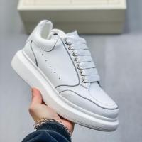 ราคา Alexander McQueen Contrast Stitching รองเท้าผ้าใบลําลองระบายอากาศสไตล์ผู้ชายผู้หญิงของแท้ใหม่เอี่ยม (46857455145)