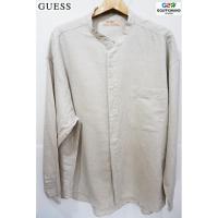 ราคา GUESS แท้ เสื้อเชิ๊ตแขนยาวสีครีมคอจีน S.2XL (1675553078)