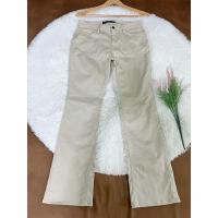 ราคา กางเกงขายาวสีน้ำตาลครีม ขาม้าผ้ายืด (26570500930)