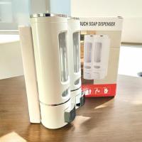 ราคา ที่กดสบู่แบบติดผนัง 2 -3ช่อง ที่กดแชมพูแบบขวดทึบและขวดใส ขนาด 380-400 ml. Soap Dispenser (25514416116)