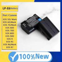 ราคา 100%New 7 7.4v 2650mAh for Canon LP-E6 EOS6D 70D 60D 80D 5D3 5D2 5D4 90DEOS R R5 R6/Mark EOS R7 C (29659075616)