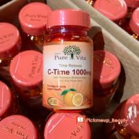 ราคา Vitamin C Pure Vita C-Time 1000 mg 30 เม็ด (7019580971)