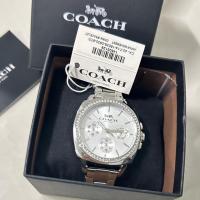 ราคา ของแท้ COACH Women's Boyfriend 40MM Bracelet Watch Silver Watch พร้อมกล่องครบ (55155639365)