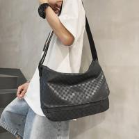 ราคา New Checkerboard Mens Messenger Bag Casual All-Match Shoulder Bag (54300528200)