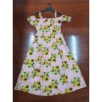 ราคา dress ยาว กระดุมหน้าเปิดไหล่ size S มือ1 งานป้าย (18719420345)