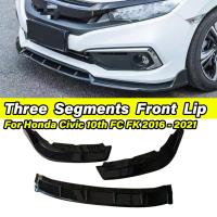 ราคา สําหรับHonda Civic 10th FC Coupeซีดาน 2019 2020 2021 2021 กันชนหน้าLip Chin Body Kitปรับแต่งอุปกรณ์เสริมSplitterดัดแปลง (26634802890)