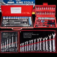ราคา Euro King Tools ชุดบล็อก 24 ชิ้น+ประแจปากตายKing Tools+แหวน2ข้างKing Tools+ชุดบล็อก2หุน 46 ได้4อย่าง (20593813084)