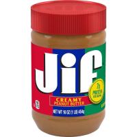ราคา JIF Creamy Peanut Butter จิฟ เนยถั่ว ชนิดละเอียด 454 กรัม (24704697649)
