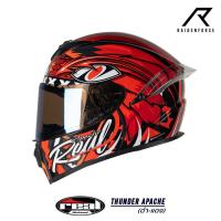 ราคา หมวกกันน็อค Real Helmet Thunder Apache สีดำแดง (19881451065)