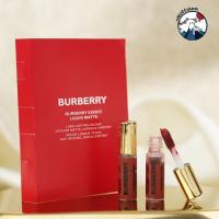 ราคา [สินค้าใหม่ตามฤดูกาล] Burberry Burberry Kiss London Mist Golden House Matte Lip Gloss ลิปกลอส No. 93 Lacquer Lip Gloss Small Golden Grid (40855375799)