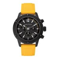 ราคา Nautica Men's N18711G Stainless Steel Watch (Yellow/Black) (340076700)