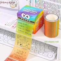 ราคา FRANCESCO 105แผ่นโน้ตแบบดึงออก, Kawaii Creative Colourful Memo Pad, Portable Pearlescent Pullable Translucent Cartoon Notepads Diary (50004598906)
