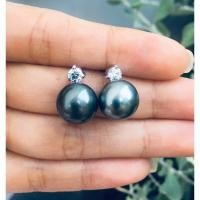 ราคา ต่างหูไข่มุกแท้ ไข่มุก south sea ตาฮิติ มุกกลม สวยมากๆค่ะ (25072759795)