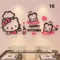 ราคา อะคริลิคตกแต่งผนัง3D ลายการ์ตูนน่ารักคิตตี้ (18745310423)