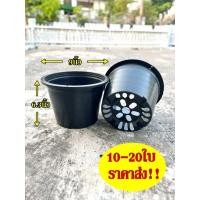 ราคา กระถางต้นไม้ กระถางพลาสติก กระถางกลม 9นิ้ว สีดำ เซต 5ใบ 10ใบ 20ใบ (42578998529)