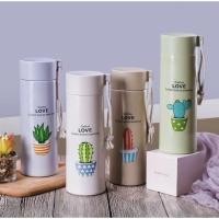 ราคา กระติกน้ำ กระบอกน้ำ กระบอกน้ำลาย LOVE ลายกระบองเพชร 400ml มีให้เลือก 4 ลาย (10510569449)