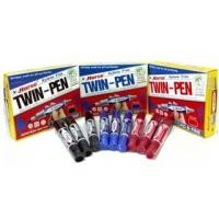 ราคา ปากกาเคมี ปากกาเมจิก 2 หัวตราม้า “สีน้ำเงิน, สีแดง, สีดำ” แพ็ค 12 ด้าม (22928713093)