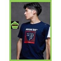 ราคา Miami bay เสื้อคอกลม ชาย รุ่น Shield สีกรม (5539356539)