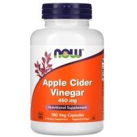 ราคา Apple Cider Vinegar 450 mg 180 Veg Capsules NOW Foods แอปเปิ้ลไซเดอร์ (24743383719)