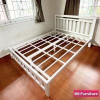 ราคา เตียงเหล็กกล่อง 5 ฟุต 6 ฟุต รุ่น Condo พร้อมพื้นไม้อัดแท้ รองเตียง (รองรับน้ำหนักได้ 500กก.) (26321746581)