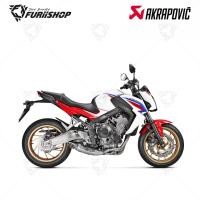 ราคา ท่อสูตร/ท่อแต่ง/ท่อไอเสีย Akrapovic 4-2-1 4 รู Titanium Logo Aluminium Limited : for Honda CBR650F / CB650F 14-18 (18251206805)