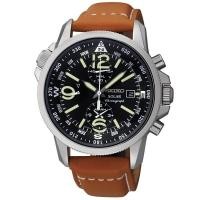 ราคา Seiko Solar Chronograph Men's watch รุ่น SSC081P1 - Brown (1325977671)