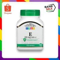 ราคา 21st Century, Vitamin E, 180 mg (400 IU), 110 Softgels ( วิตามิน E ขนาด 180 มก. (400 IU) บรรจุ 110 แคปซูลนิ่ม ) (27774764318)