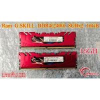 ราคา Ram G.SKILL DDR4(2400) 16GB (8GBX2) (C15D-16GRR) RipjawsV // มีซิ้ง // มือสอง มีประกัน JIB (10806791658)