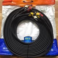 ราคา สายสัญญาณ AV/RCA เข้า 3 ออก 3 สายสำหรับต่อสัญญาณภาพเเละเสียง ความยาว 3-5 เมตร (24204629121)