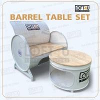 ราคา ชุดโต๊ะสนามถังน้ำมัน โต๊ะรับแขกถังน้ำมัน (อ่านรายละเอียดก่อนสั่ง) (9721838444)