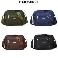 ราคา TONFASHION ผู้ชายกระเป๋าสะพายข้าง,4 ซิปกระเป๋าสะพายไนลอน,สีดําสีน้ําตาลสีฟ้าสีเขียวสี่เหลี่ยมผืนผ้าผ้า Boy Messenger กระเป๋าเดินทาง (43761581898)