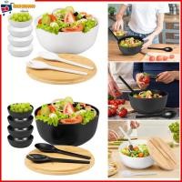 ราคา ชุดชามสลัดใยไผ่ ชามสลัดไม้ไผ่ขนาดใหญ่พร้อมช้อนฝาร่องและส้อม 25ซม. SHOPTKC3447 (47057227582)