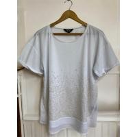 ราคา เสื้อสีขาวแขนสั้นดีไซน์ติดหมุดกลมเล็ก แบรนด์ VERA WANG Simply Vera Made in Vietnam (28792669959)