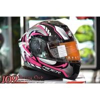 ราคา หมวกกันน็อค Rider HURRICANE ดำชมพู (1304870232)
