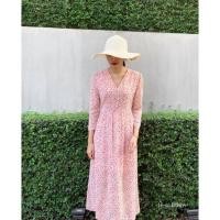 ราคา เดรสยาวผ้าชีฟองมีซับแขนยาว (6016488803)