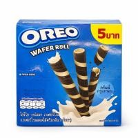 ราคา [1กล่อง12ซอง] Oreo โอรีโอ้ เวเฟอร์ โรล สอดไส้ครีมกลิ่นวานิลลา ขนาด 216กรัม (56805910943)