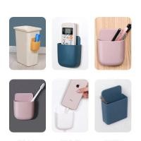ราคา พร้อมส่ง ที่ใส่รีโมท ที่วางรีโมท ที่ใส่โทรศัพท์ติดผนัง ใส่รีโมท ใส่ปากกา มีช่องสำหรับเสียบสายชาทจ์ ไม่ต้องเจาะผนัง (10276888665)