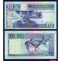ราคา ธนบัตร นามิเบีย NAMIBIA 10 ดอลลาร์ ปี 1993 รูปกวาง P-4 สีสวยสภาพใหม่เอี่ยม 100% ไม่ผ่านใช้ สำหรับสะสมหรือที่ระลึก (22972360451)