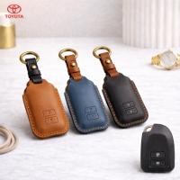 ราคา ซองหนังแท้ ใส่กุญแจรีโมทรถยนต์ Toyota Yaris 5 ประตู,Yaris Hatchback 2014-26 แบบ Push Start รุ่น 2 ปุ่ม (23003360254)