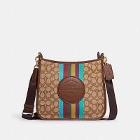 ราคา MeBrandOutlet Coach Dempsey File Bag In Signature Jacquard With Stripe And Coach Patch Style CC144 (21974875738)