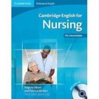 ราคา DKTODAY หนังสือ CAMBRIDGE ENGLISH FOR NURSING PRE-INTER: STUDENT’S BOOK WITH CD (5150169019)