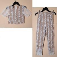 ราคา 379บ ชุดเซ็ท set ไซส์ XS เสื้อ กางเกงขายาว ลูกไม้ สีขาว อก 30 เอว 25 มือสอง สภาพดีมากค่ะ ใส่ไปวัด ทำงาน ใส่ออกงานได้ (28500568207)